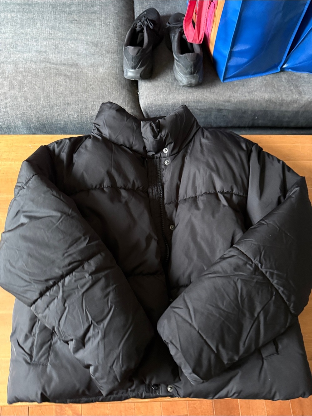 Old Navy Black Quilted Puffer Jacket (size small)